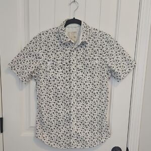 Alexander Julian Black and White Floral Men's Shirt